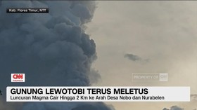 VIDEO: Gunung Lewotobi Terus Erupsi