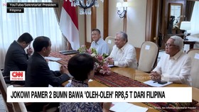 VIDEO: Jokowi Pamer 2 BUMN Bawa 'Oleh-Oleh' Rp8,5 T Dari Filipina