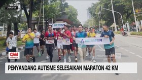VIDEO: Penyandang Autisme Selesaikan Maraton 42 KM