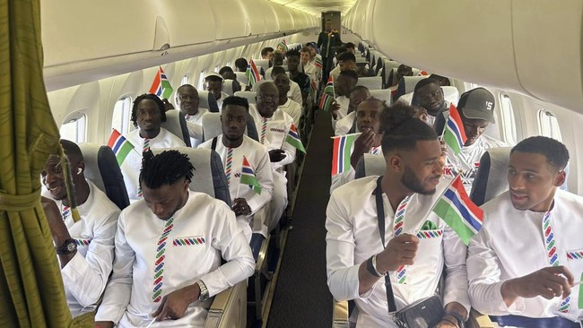 Kengerian dialami timnas Gambia yang hendak bertolak ke Piala Afrika 2023 di Pantai Gading, 13 Januari sampai 11 Februari 2024.