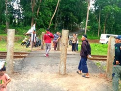 Perlintasan KA di Ciamis Ditutup Usai Insiden Pikap Tabrak Kereta