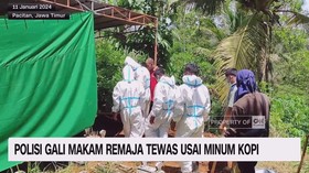 VIDEO: Polisi Gali Makam Remaja Tewas Usai Minum Kopi