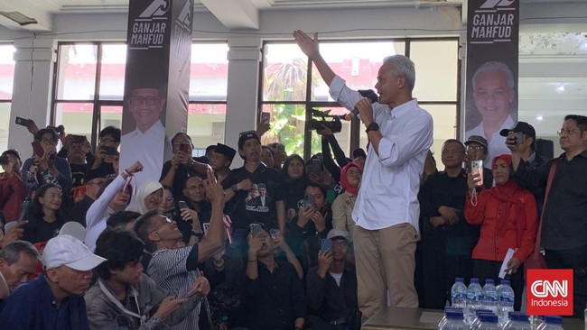 Capres nomor urut 3 Ganjar Pranowo meminta pendukungnya tertib aturan dengan tidak gunakan knalpot brong, jelang kampanye terbuka pada 20 Januari 2024.