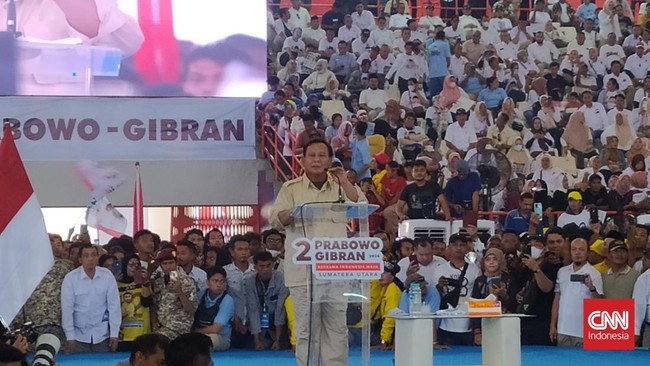 Saat konsolidasi di Medan, Prabowo kembali menyindir orang yang banyak bicara tak akan disukai masyarakat untuk memimpin negara.