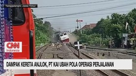 VIDEO: Dampak Kereta Api Anjlok, PT KAI Ubah Pola Operasi Perjalanan