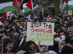 Massa di Washington Gelar Aksi Tuntut Gencatan Senjata di Gaza