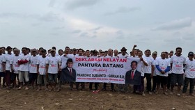 Nelayan Terpencil di Batang Deklarasi Dukung Prabowo-Gibran