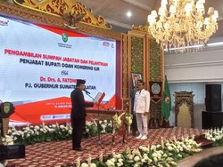 Sekda OKI Dilantik Jadi Pj Bupati, Diminta Fokus Tangani Karhutla