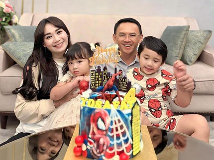 7 Potret Ultah ke-4 Yosafat Putra Ahok dan Puput, Dirayakan Sederhana