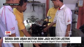 VIDEO: Siswa SMK Ubah Motor BBM Jadi Motor Listrik