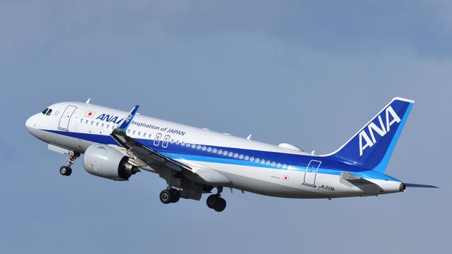 Pesawat All Nippon Airways, salah satu dari 10 maskapai penerbangan terbaik di dunia 2026.