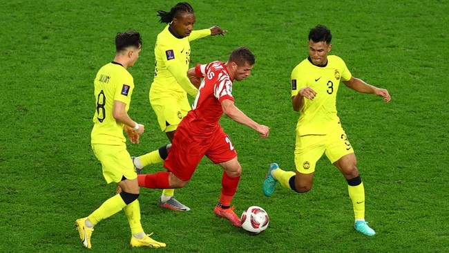 Bintang timnas Malaysia, Stuart Wilkins kesulitan mencerna situasi yang dialami oleh Malaysia sehingga kalah 0-4 dari Yordania di Piala Asia 2023.