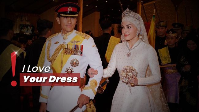 Anisha Rosnah Salting Ditatap Mesra-Dipuji Pangeran Mateen di Pelaminan