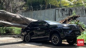 BPBD Ungkap Fortuner Tertimpa Pohon Tumbang Milik Pegawai Mabes Polri