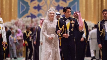 Gaya Anisha Rosnah Perdana Temani Prince Mateen ke Acara Kenegaraan