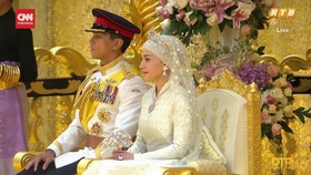 VIDEO: Mengintip Perjamuan Mewah di Royal Wedding Pangeran Brunei