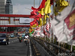 Satpol PP DKI Sebut Pasang Alat Kampanye di Flyover Langgar Aturan KPU