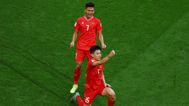 Vietnam jadi tim dengan penurunan peringkat terbanyak usai Piala Asia 2023 (2024) digelar.