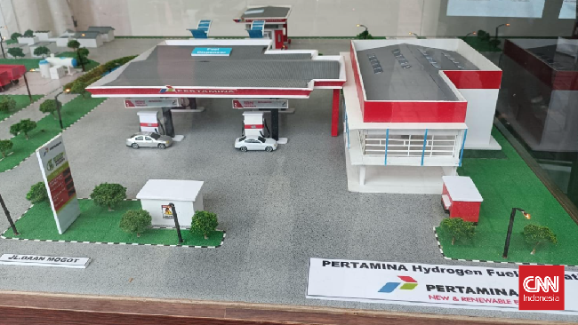 PT Pertamina (Persero) melakukan groundbreaking Stasiun Pengisian Bahan Bakar Hidrogen (SPBH) pertama di Indonesia.