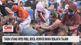 VIDEO: Tagih Utang Rp.20 Ribu, Bocil Konvoi Bawa Senjata Tajam