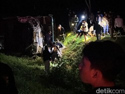 Bus Study Tour SMAN 1 Sidoarjo Kecelakaan di Tol Ngawi, 2 Orang Tewas