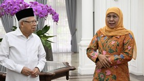 Khofifah Temui Ma'ruf Amin, Minta Doa Kelancaran Harlah Muslimat NU