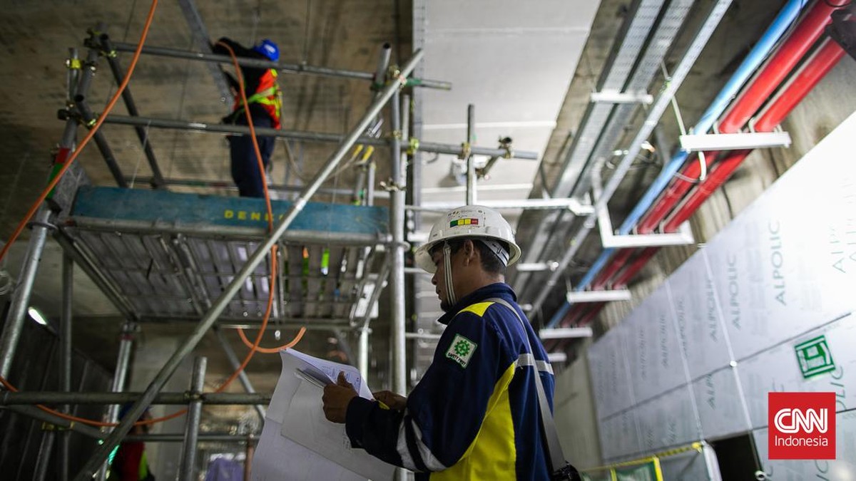 FOTO: Mengintip Progres Pembangunan MRT Jakarta Fase 2