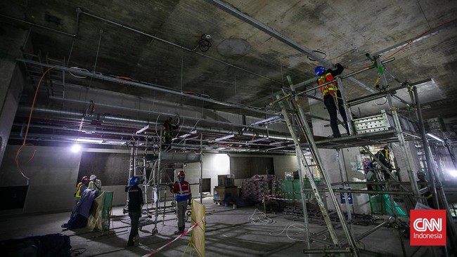 FOTO: Mengintip Progres Pembangunan MRT Jakarta Fase 2