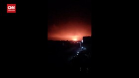 VIDEO: Detik-detik Ledakan di Yaman Diduga Akibat Serangan AS-Inggris