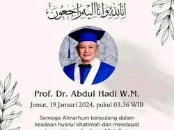 Mengenal Abdul Hadi WM Si Ahli Filsafat yang Meninggal Dunia