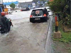 Kawasan Terminal Sukabumi yang Lagi-lagi Diterjang Banjir