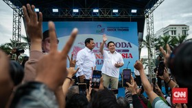 Erick Thohir dan AHY Dampingi Prabowo-Gibran ke Debat Cawapres