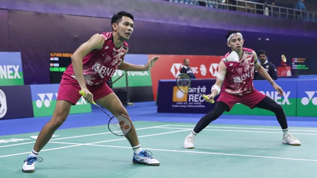 Indonesia tidak memiliki wakil di semifinal India Open 2024 usai Fajar Alfian/Muhammad Rian Ardianto kalah dari Kang Min Hyuk/Seo Seung Jae, Jumat (19/1).