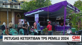 VIDEO: Petugas Ketertiban TPS Pemilu 2024