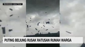 VIDEO: Puting Beliung Rusak Ratusan Rumah Warga