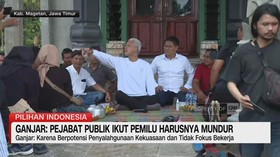 VIDEO: Ganjar: Pejabat Publik Ikut Pemilu Harusnya Mundur