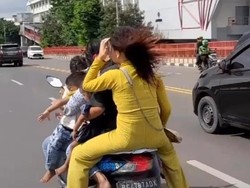 Kronologi Emak-emak Viral Bonceng 7 di Jembatan Ampera hingga Ditangkap