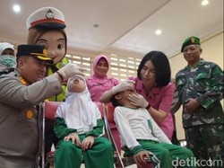 Polresta Banyuwangi Dukung Percepatan Capaian Vaksinasi Polio 100%