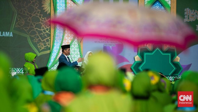 Jokowi berpesan kepada masyarakat untuk tidak mau dipecah belah jelang penyelenggaraan Pemilu dan Pilpres 2024. 