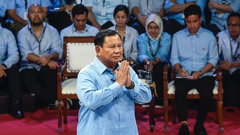Menteri Pertahanan Prabowo Subianto dinyatakan sebagai menteri paling berprestasi selama periode Oktober-Desember 2023 versi Mediawave