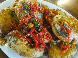 Resep Terong Goreng Tepung Bumbu Cabe, Lauk Murah Enak