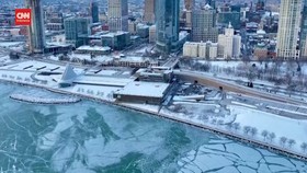 VIDEO: Penampakan Kota Milwaukee AS yang Putih Membeku