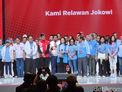Sejumlah Relawan Jokowi Deklarasi di Sentul Dukung Prabowo-Gibran
