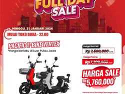 Beli Sepeda Listrik di Transmart Full Day Sale Hemat Sampai Rp 1,7 Juta