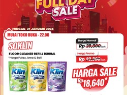 Transmart Full Day Sale! Beli Produk Kebutuhan Rumah Tangga Lebih Hemat