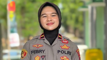 Sosok Ipda Febryanti Mulyadi Polwan Berhijab & Termuda yang Berusia 23 Tahun