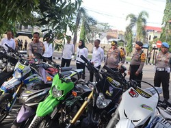 29 Motor di Pinrang Terjaring Razia Knalpot Brong Saat Hendak Balap Liar