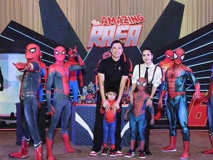7 Potret Ultah Putra Pertama Sandra Dewi, Unik dan Meriah Bertema Spiderverse