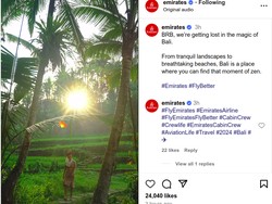 Maskapai Asing Promosi Bali, Pramugari Jalan-jalan di Pematang Sawah