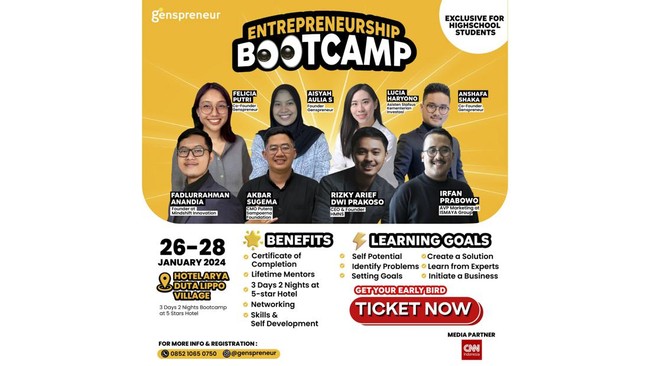 Dibangun oleh Mahasiswi ESQ Business School, Aisyah Aulia, Genspreneur wadah pengembangan bisnis mulai dari tingkat SMA.